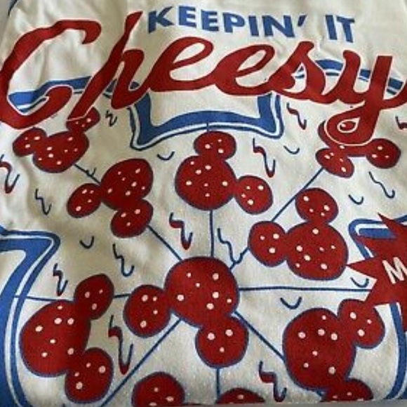 NWT LIMITED EDITION Walt Disney TASTE-D Snacks Mickey Mouse Pizza Shirt L Rare - Picture 8 of 12